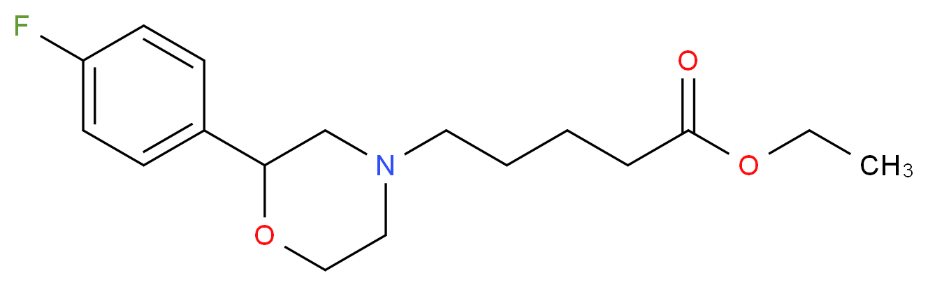 ethyl 5-[2-(4-fluorophenyl)morpholin-4-yl]pentanoate_Molecular_structure_CAS_)