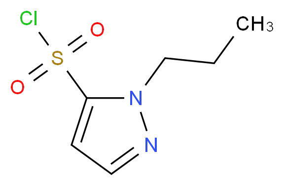 1-propyl-1H-pyrazole-5-sulfonyl chloride_Molecular_structure_CAS_)