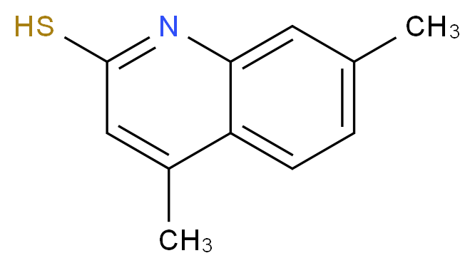 4,7-dimethylquinoline-2-thiol_Molecular_structure_CAS_)