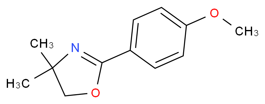 4,5-Dihydro-4,4-dimethyl-2-(4-methoxyphenyl)-1,3-oxazole_Molecular_structure_CAS_53416-46-9)