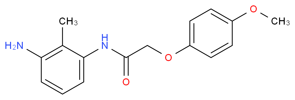 N-(3-Amino-2-methylphenyl)-2-(4-methoxyphenoxy)-acetamide_Molecular_structure_CAS_)