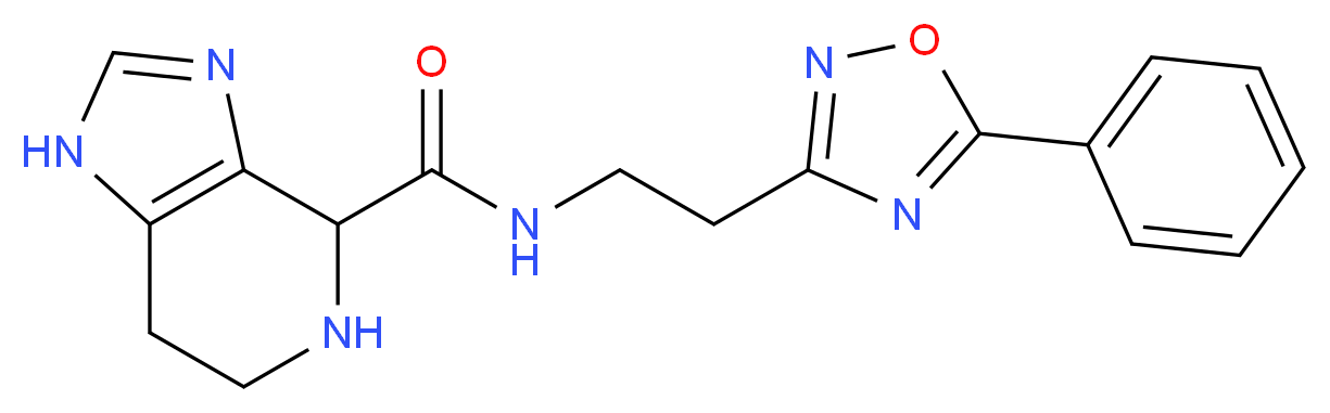 N-[2-(5-phenyl-1,2,4-oxadiazol-3-yl)ethyl]-4,5,6,7-tetrahydro-1H-imidazo[4,5-c]pyridine-4-carboxamide_Molecular_structure_CAS_)