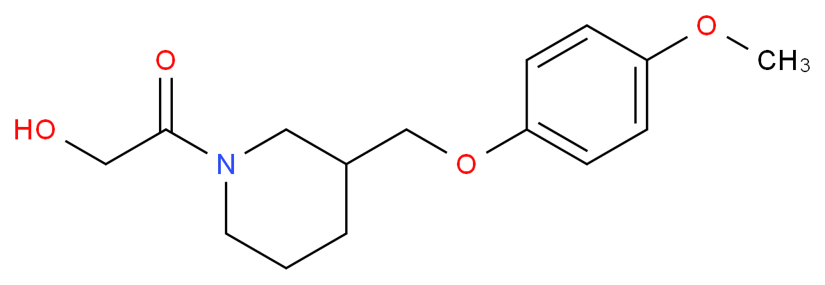 2-{3-[(4-methoxyphenoxy)methyl]-1-piperidinyl}-2-oxoethanol_Molecular_structure_CAS_)