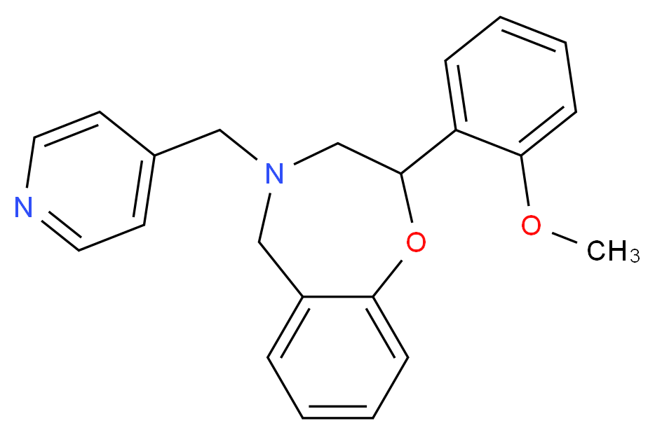 2-(2-methoxyphenyl)-4-(4-pyridinylmethyl)-2,3,4,5-tetrahydro-1,4-benzoxazepine_Molecular_structure_CAS_)