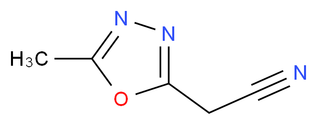 (5-Methyl-1,3,4-oxadiazol-2-yl)acetonitrile_Molecular_structure_CAS_130781-63-4)