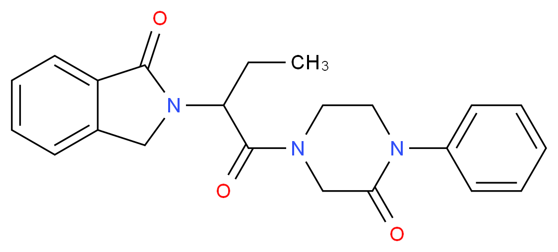 2-{1-[(3-oxo-4-phenyl-1-piperazinyl)carbonyl]propyl}-1-isoindolinone_Molecular_structure_CAS_)
