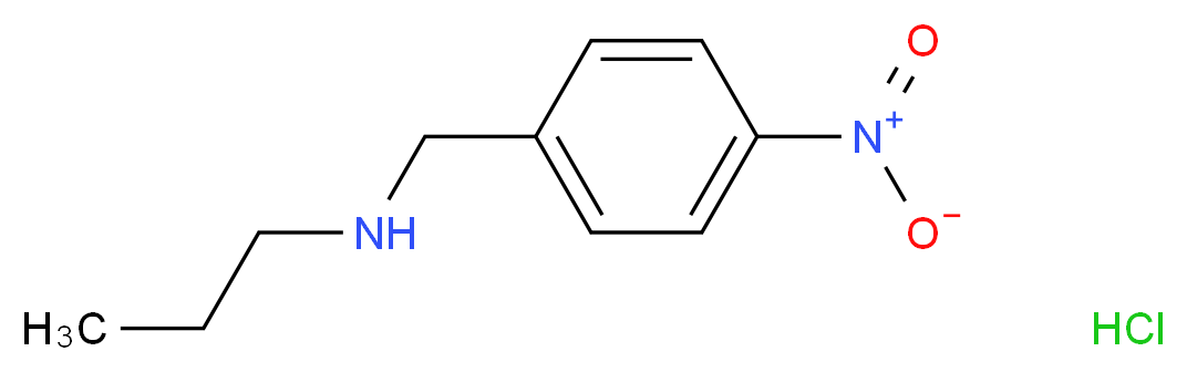 4-Nitro-N-(n-propyl)benzylamine hydrochloride_Molecular_structure_CAS_68133-98-2)