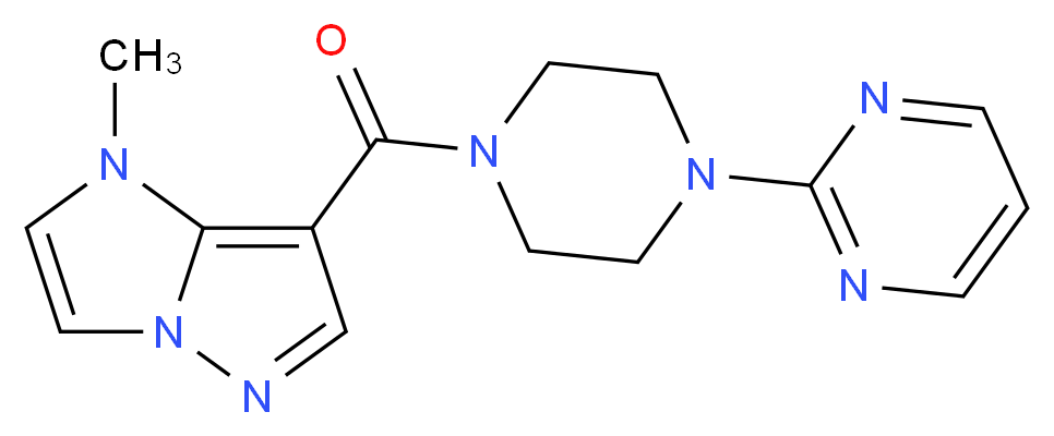 1-methyl-7-[(4-pyrimidin-2-ylpiperazin-1-yl)carbonyl]-1H-imidazo[1,2-b]pyrazole_Molecular_structure_CAS_)