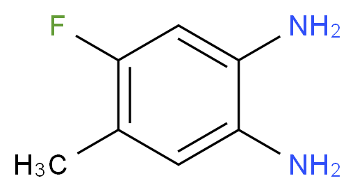 4-Fluoro-5-methylbenzene-1,2-diamine_Molecular_structure_CAS_97389-11-2)