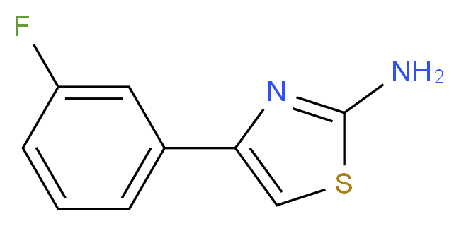 2-Amino-4-(3-fluorophenyl)-1,3-thiazole_Molecular_structure_CAS_446065-20-9)
