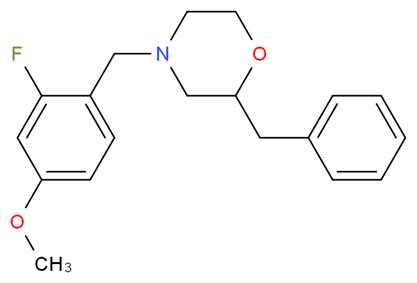 2-benzyl-4-(2-fluoro-4-methoxybenzyl)morpholine_Molecular_structure_CAS_)