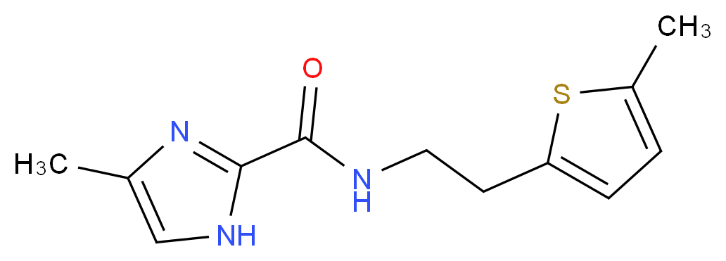 4-methyl-N-[2-(5-methyl-2-thienyl)ethyl]-1H-imidazole-2-carboxamide_Molecular_structure_CAS_)