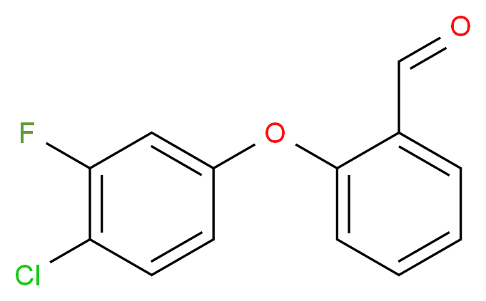 2-(4-Chloro-3-fluorophenoxy)benzenecarbaldehyde_Molecular_structure_CAS_)
