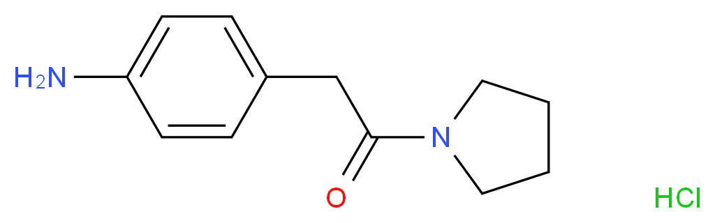 [4-(2-Oxo-2-pyrrolidin-1-ylethyl)phenyl]amine hydrochloride_Molecular_structure_CAS_926265-87-4)
