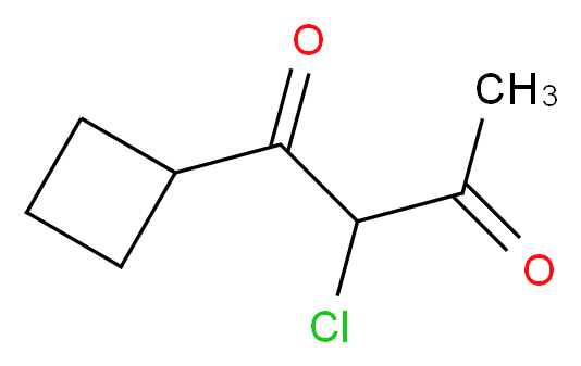 2-Chloro-1-cyclobutyl-butane-1,3-dione_Molecular_structure_CAS_1020732-21-1)