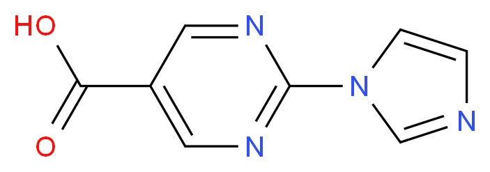 2-(1H-IMIDAZOL-1-YL)PYRIMIDINE-5-CARBOXYLIC ACID_Molecular_structure_CAS_)