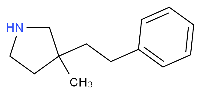 3-methyl-3-(2-phenylethyl)pyrrolidine_Molecular_structure_CAS_)