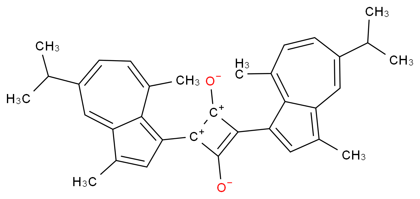 2,4-Di-3-guaiazulenyl-1,3-dihydroxycyclobutenediylium dihydroxide bis(inner salt)_Molecular_structure_CAS_72939-79-8)
