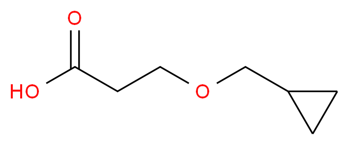 3-(cyclopropylmethoxy)propanoic acid_Molecular_structure_CAS_)