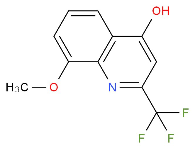 4-Hydroxy-8-methoxy-2-(trifluoromethyl)quinoline 97%_Molecular_structure_CAS_)