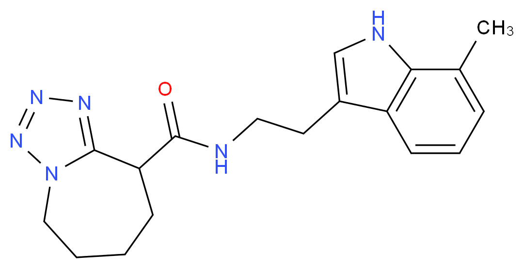 N-[2-(7-methyl-1H-indol-3-yl)ethyl]-6,7,8,9-tetrahydro-5H-tetrazolo[1,5-a]azepine-9-carboxamide_Molecular_structure_CAS_)
