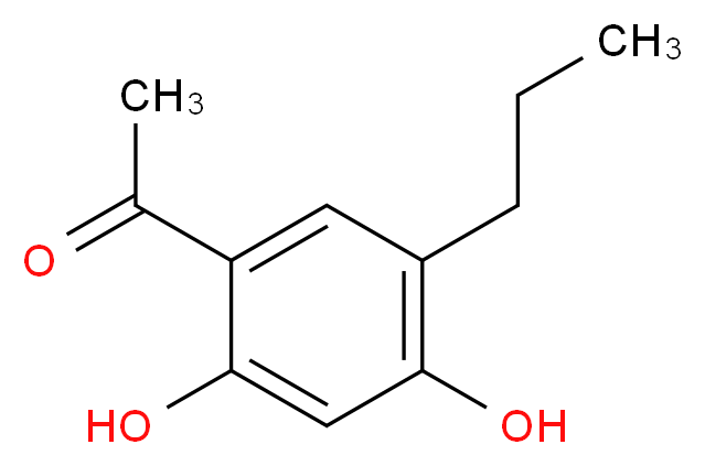 1-(2,4-Dihydroxy-5-propylphenyl)ethan-1-one_Molecular_structure_CAS_63411-87-0)