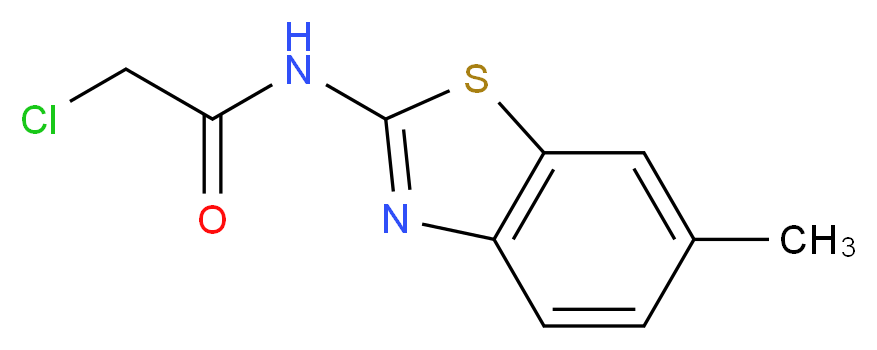 2-Chloro-N-(6-methyl-benzothiazol-2-yl)-acetamide_Molecular_structure_CAS_3174-15-0)