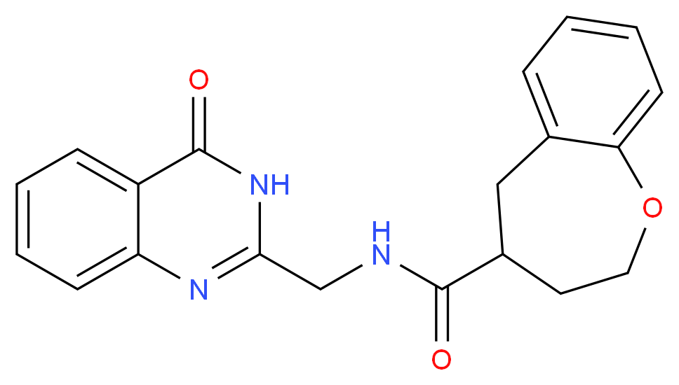 N-[(4-oxo-3,4-dihydroquinazolin-2-yl)methyl]-2,3,4,5-tetrahydro-1-benzoxepine-4-carboxamide_Molecular_structure_CAS_)