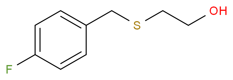 2-[(4-fluorobenzyl)thio]ethanol_Molecular_structure_CAS_203303-04-2)