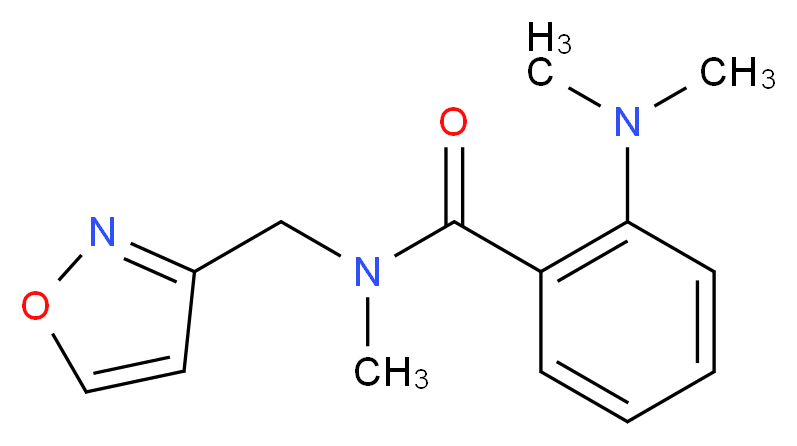 2-(dimethylamino)-N-(isoxazol-3-ylmethyl)-N-methylbenzamide_Molecular_structure_CAS_)