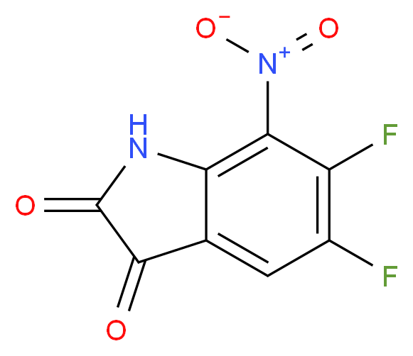 5,6-difluoro-7-nitro-2,3-dihydro-1H-indole-2,3-dione_Molecular_structure_CAS_)