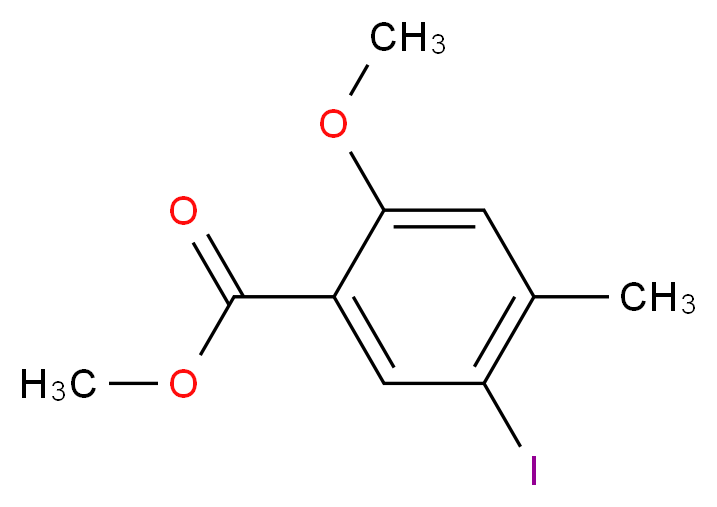 Methyl 5-iodo-2-methoxy-4-methylbenzoate_Molecular_structure_CAS_914225-32-4)