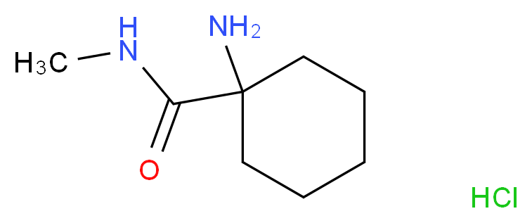 1-amino-N-methylcyclohexane-1-carboxamide hydrochloride_Molecular_structure_CAS_)