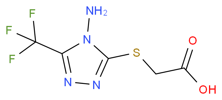 2-{[4-amino-5-(trifluoromethyl)-4H-1,2,4-triazol-3-yl]sulfanyl}acetic acid_Molecular_structure_CAS_)