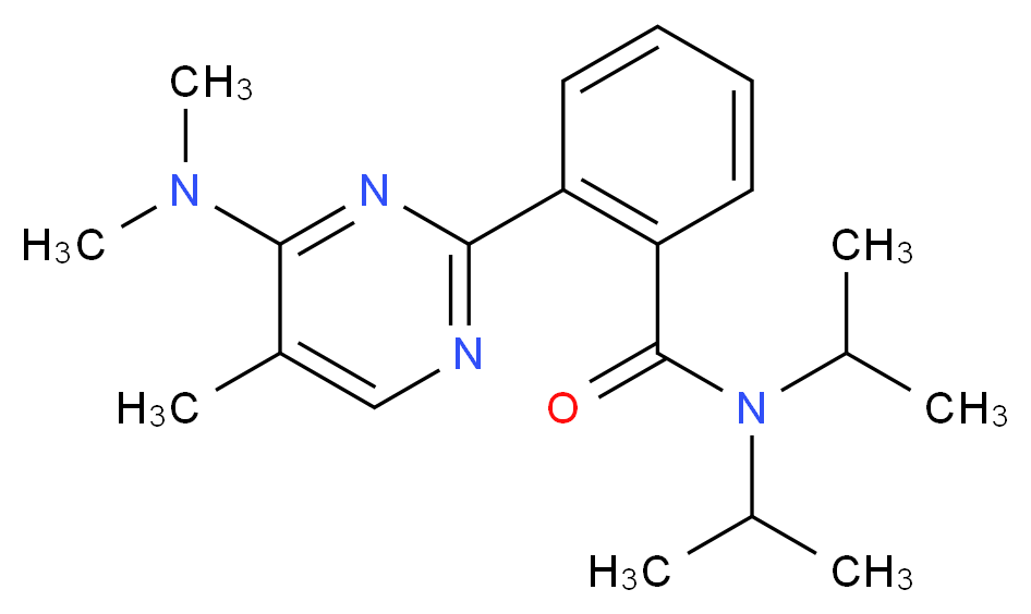 2-[4-(dimethylamino)-5-methylpyrimidin-2-yl]-N,N-diisopropylbenzamide_Molecular_structure_CAS_)