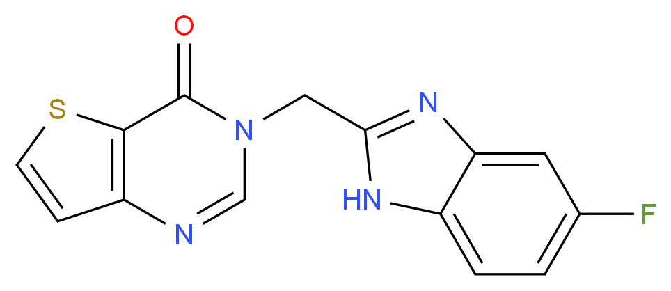 3-[(5-fluoro-1H-benzimidazol-2-yl)methyl]thieno[3,2-d]pyrimidin-4(3H)-one_Molecular_structure_CAS_)