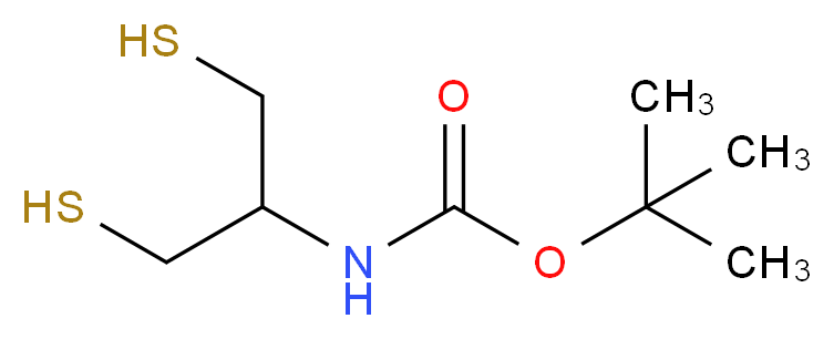tert-butyl N-(1,3-disulfanylpropan-2-yl)carbamate_Molecular_structure_CAS_)