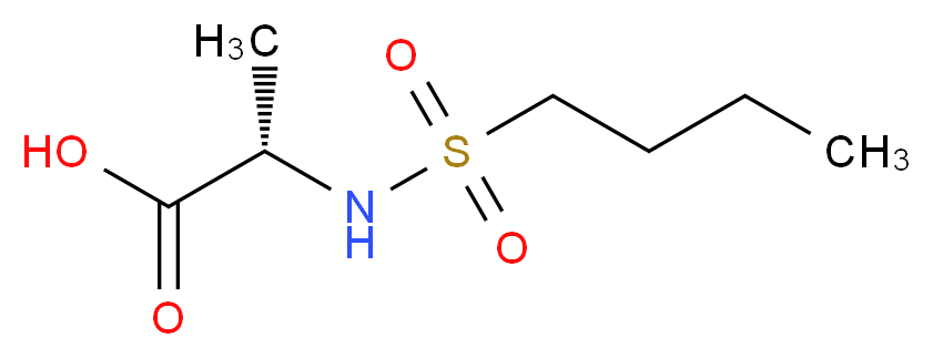 (2S)-2-[(butylsulfonyl)amino]propanoic acid_Molecular_structure_CAS_)
