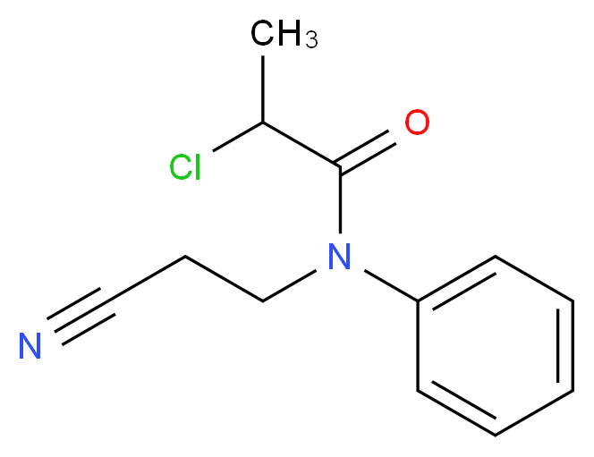 2-chloro-N-(2-cyanoethyl)-N-phenylpropanamide_Molecular_structure_CAS_)