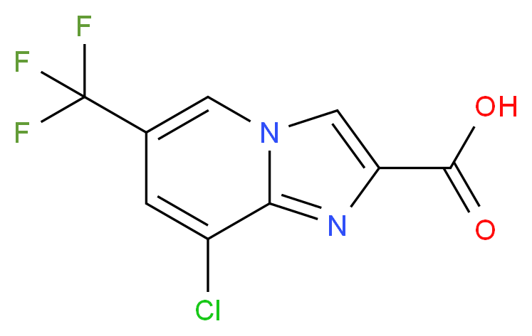 8-Chloro-6-(trifluoromethyl)imidazo[1,2-a]pyridine-2-carboxylic acid_Molecular_structure_CAS_)