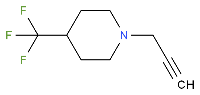 1-Prop-2-ynyl-4-(trifluoromethyl)piperidine_Molecular_structure_CAS_)