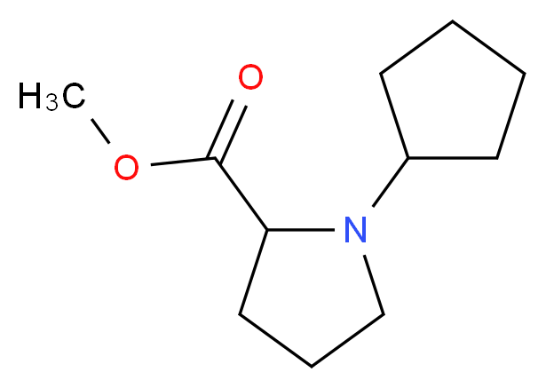 methyl 1-cyclopentylpyrrolidine-2-carboxylate_Molecular_structure_CAS_)