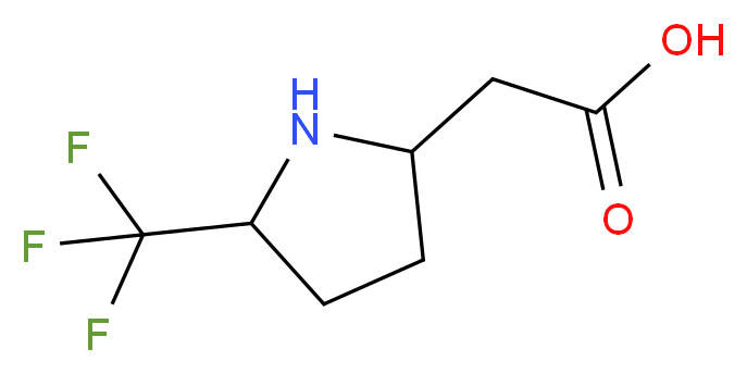 2-[5-(trifluoromethyl)pyrrolidin-2-yl]acetic acid_Molecular_structure_CAS_)