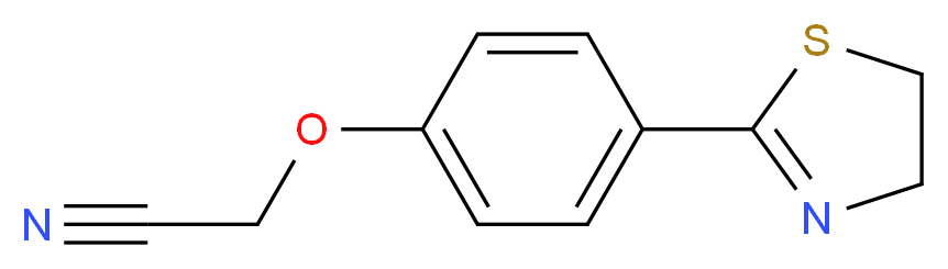 2-[4-(4,5-Dihydro-1,3-thiazol-2-yl)phenoxy]acetonitrile_Molecular_structure_CAS_175276-95-6)