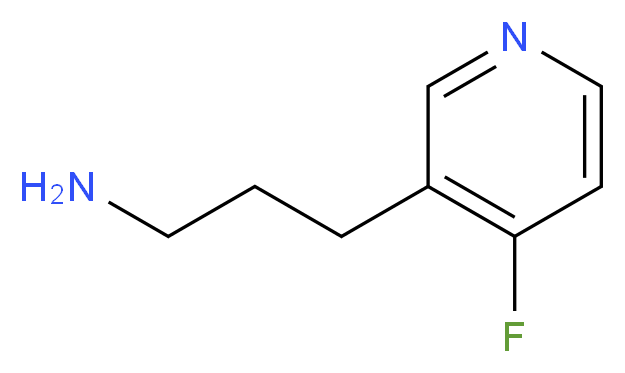 3-(4-fluoropyridin-3-yl)propan-1-amine_Molecular_structure_CAS_1060809-55-3)