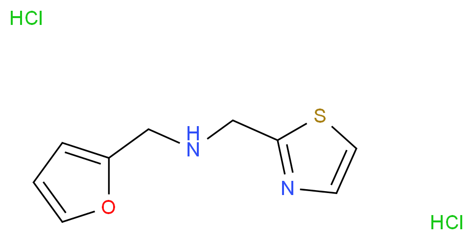 (2-Furylmethyl)(1,3-thiazol-2-ylmethyl)amine dihydrochloride_Molecular_structure_CAS_)