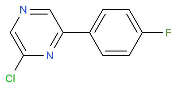 2-chloro-6-(4-fluorophenyl)pyrazine_Molecular_structure_CAS_)