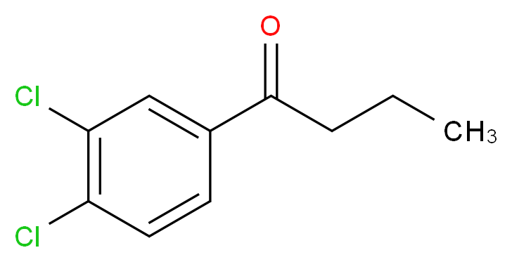 1-(3,4-dichlorophenyl)butan-1-one_Molecular_structure_CAS_)