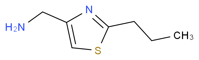 1-(2-propyl-1,3-thiazol-4-yl)methanamine_Molecular_structure_CAS_933697-93-9)