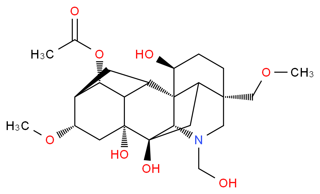 14-Acetylvirescenine from Delphinium sp._Molecular_structure_CAS_)